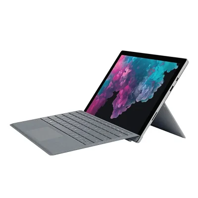 Surface Pro 6 i5 8gb 256gb màu platium kèm phím like new góc nghiêng