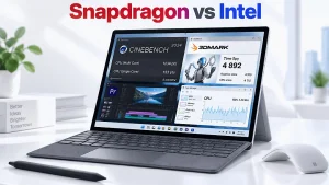 Microsoft Surface Pro 11 trong bài kiểm tra hiệu năng Snapdragon và Intel